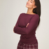 Boatneck Top, Purple