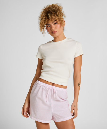 Heart Pyjama Short, Pink