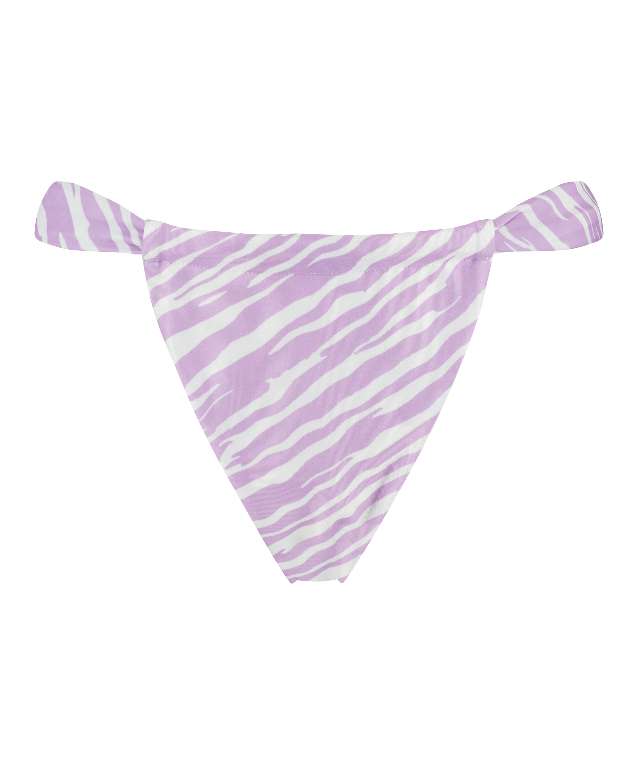 Zebra high-leg bikini bottoms, Purple, main