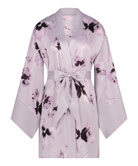 Satin Kimono, Purple