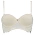 Padded longline underwired bra Rose, White