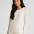 Jersey Long-Sleeved Pyjama Top, White