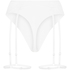 Withney Suspender Thong, White