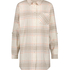 Boyfriend Check Nightshirt, Beige
