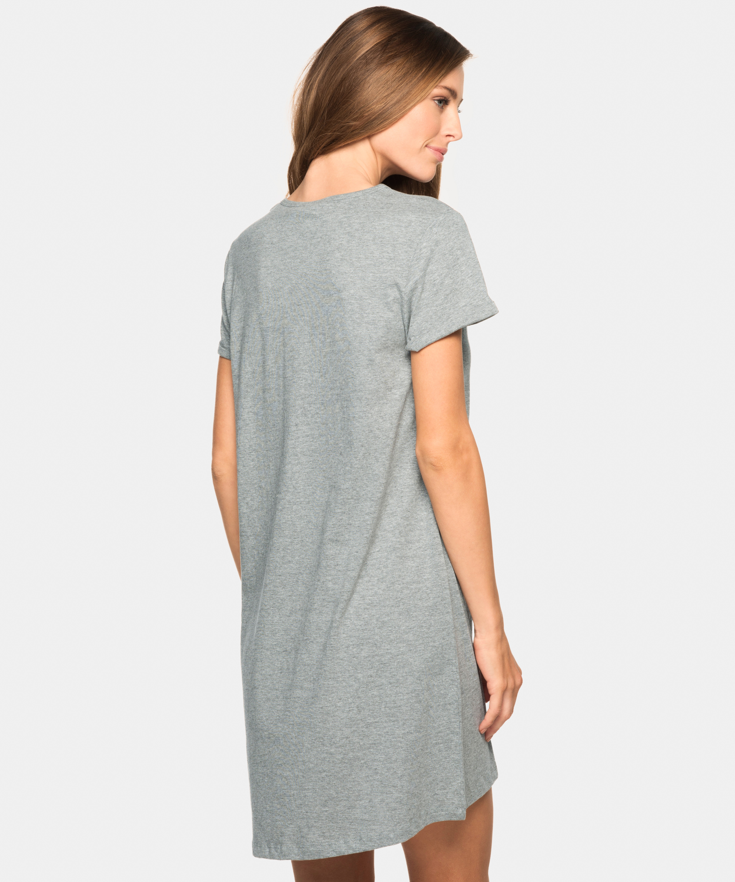 Nightshirt V-neck, Gray, main
