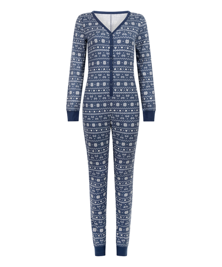Onesie Jersey Fairisle, Blue