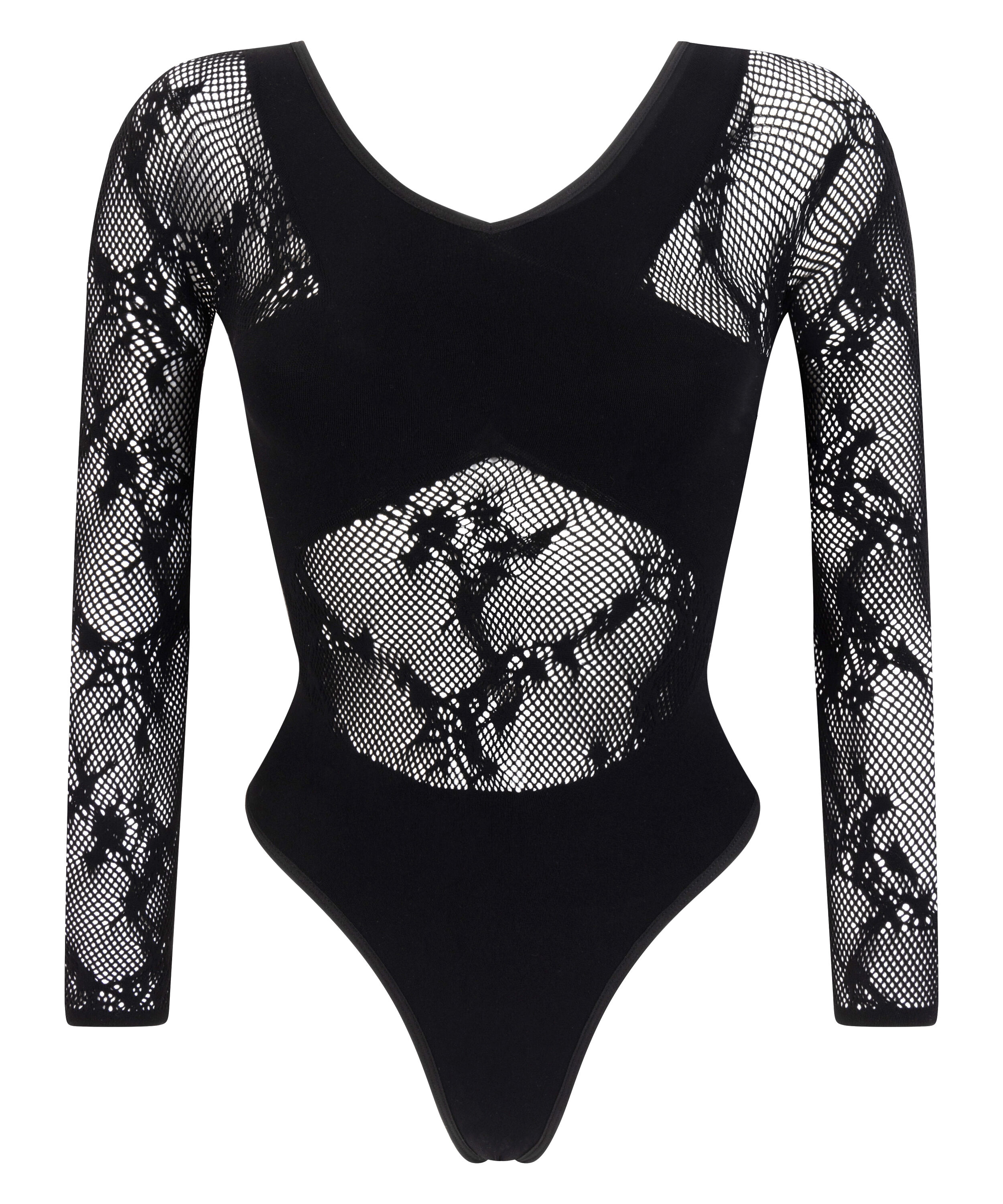 Allover Fishnet Body, Black