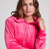 Velour hoodie jacket, Pink