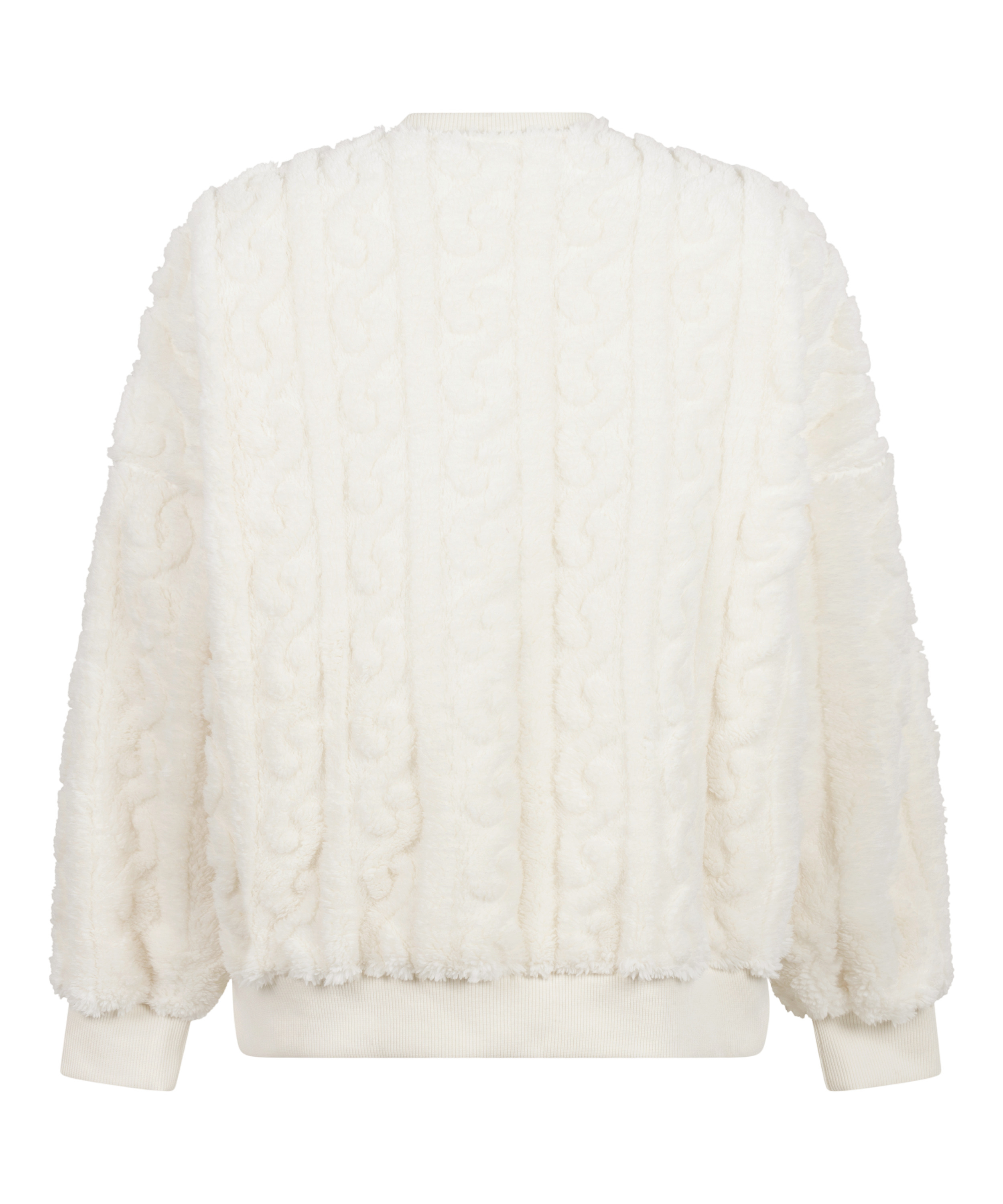Top Cable Fleece, White, main