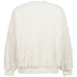 Top Cable Fleece, White