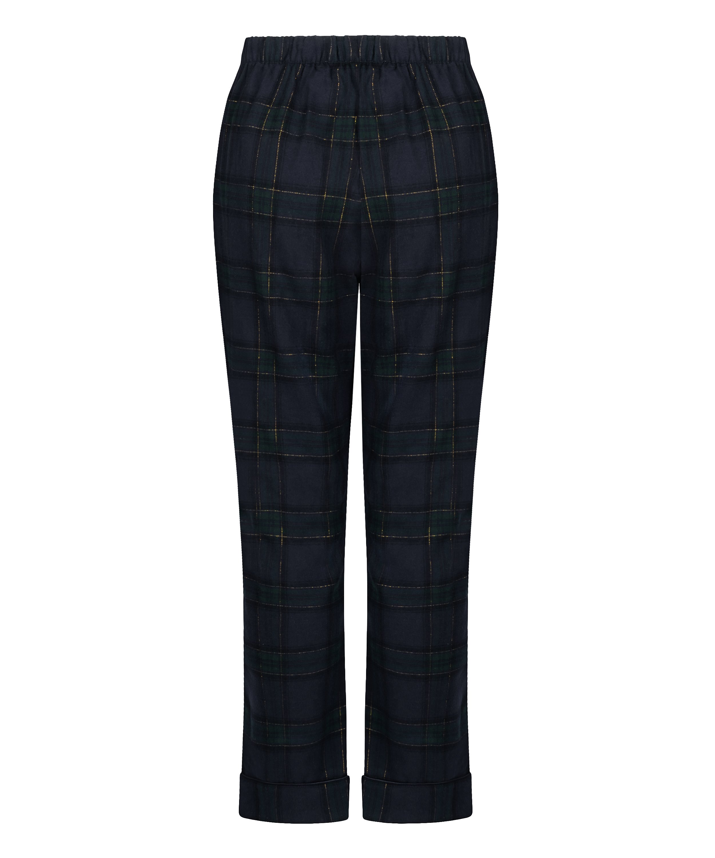 Flannel Pyjama Pants, Blue, main