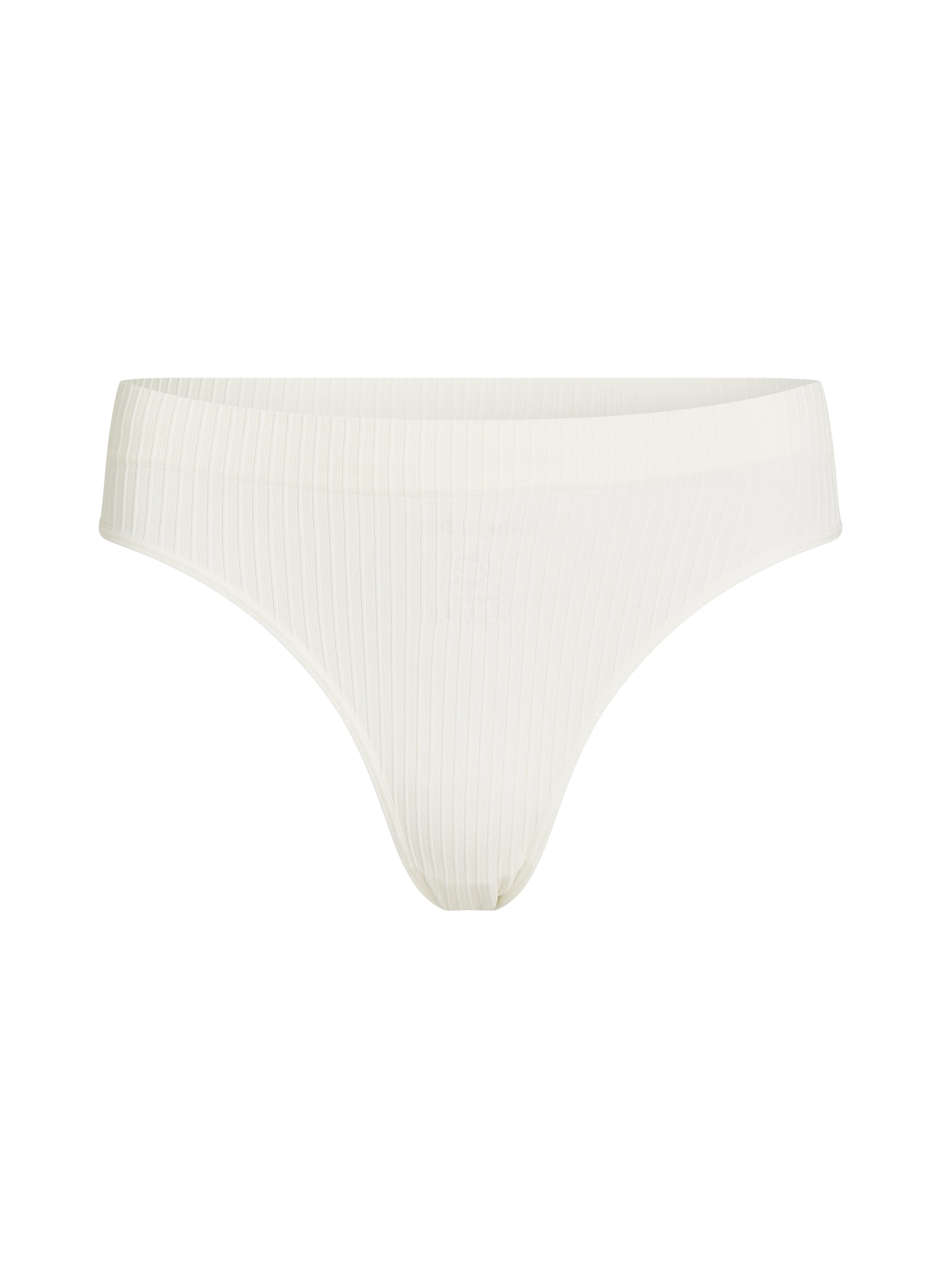 Dianne High Leg Thong, White, main