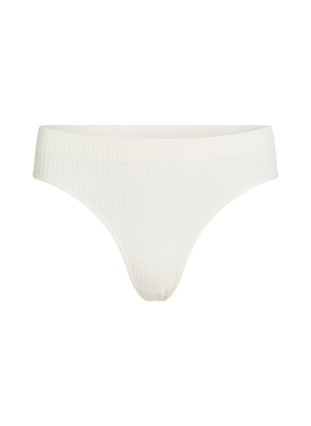Dianne High Leg Thong, White