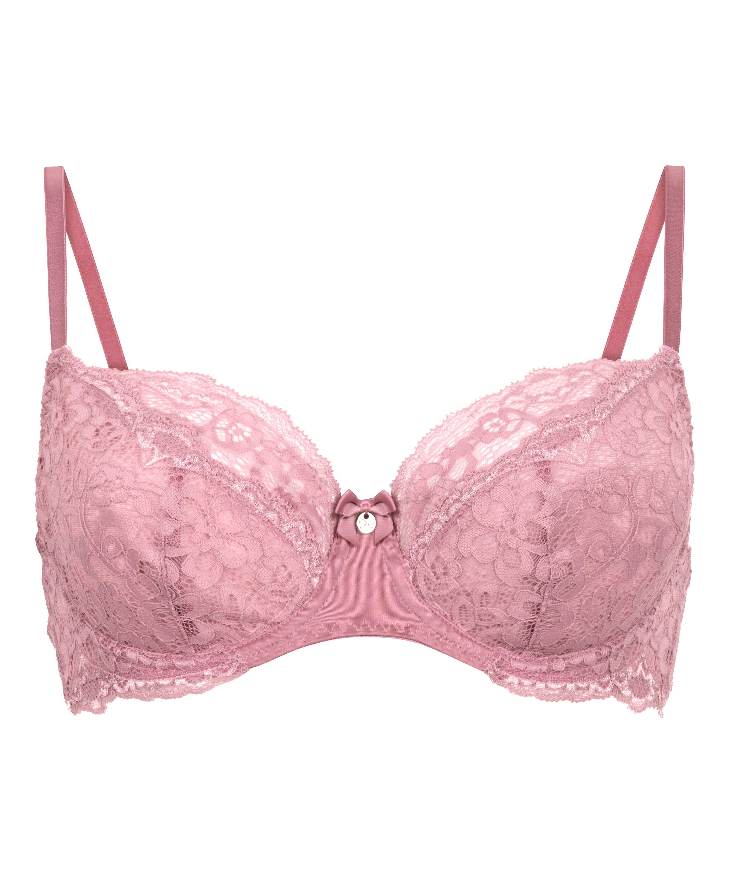 Marine Non-Padded Underwired Bra, Pink, main