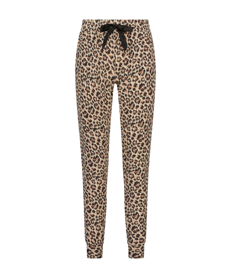 Brushed Jersey Trousers, Beige