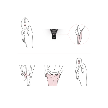 Vibrating Boyshort, Black