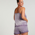 Velvet lace shorts, Purple