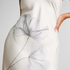 Slipdress Long Satin Floral, White
