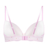 Plunge Padded Underwired Bra, Pink