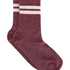 Socks Lurex Stripe, Purple
