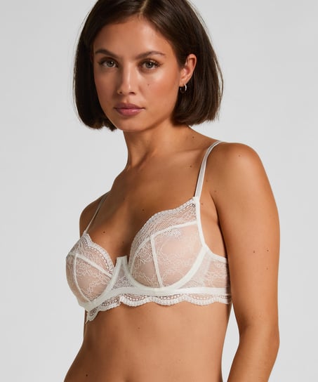 Isabelle Non-Padded Underwired Bra, White
