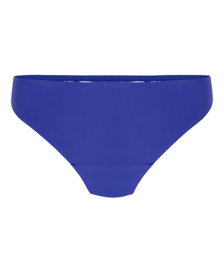 Lace Back Invisible Thong, Blue