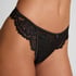 Whitney Highleg Thong, Black