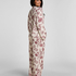 Pants Woven Print, Beige