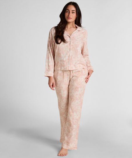 Flower Linen Jacket, Pink