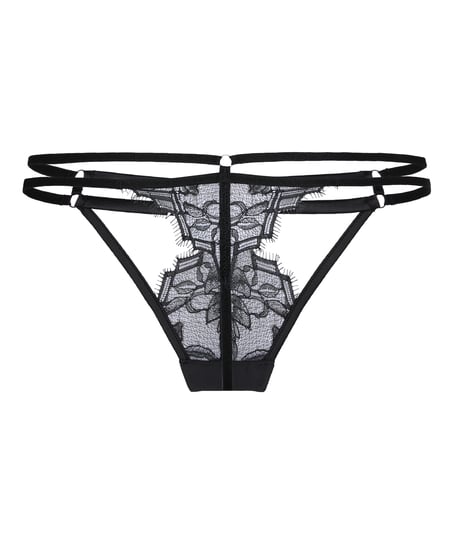 Highleg Thong Bea, Black