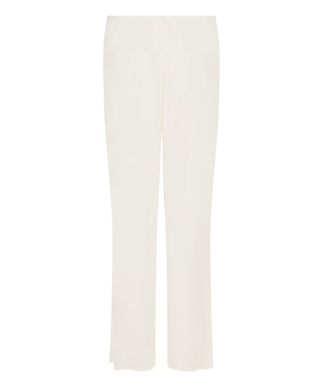 Pyjama Pant Loose Pointelle, White