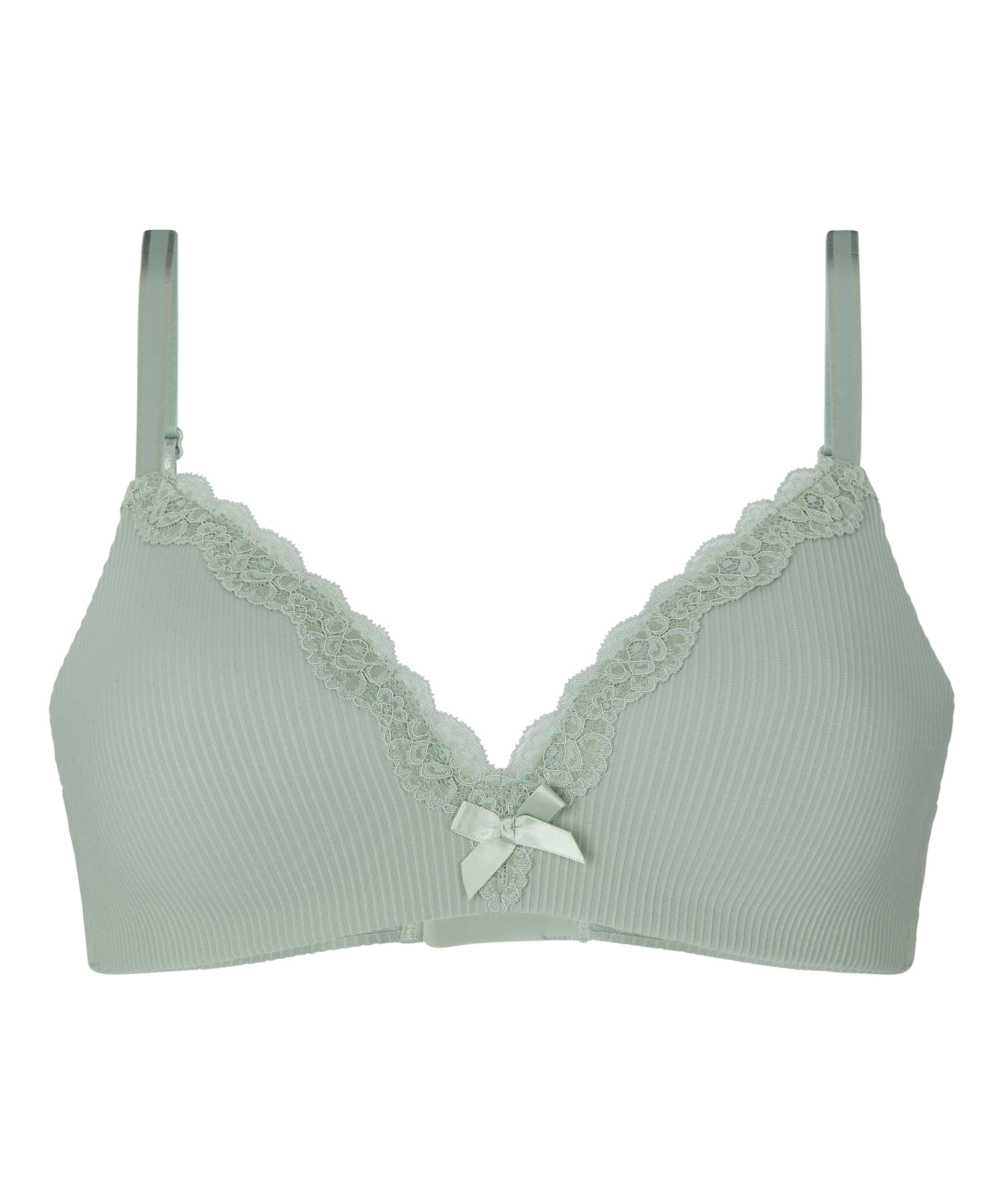 Lola Padded Non-Wired Bra, Green, main