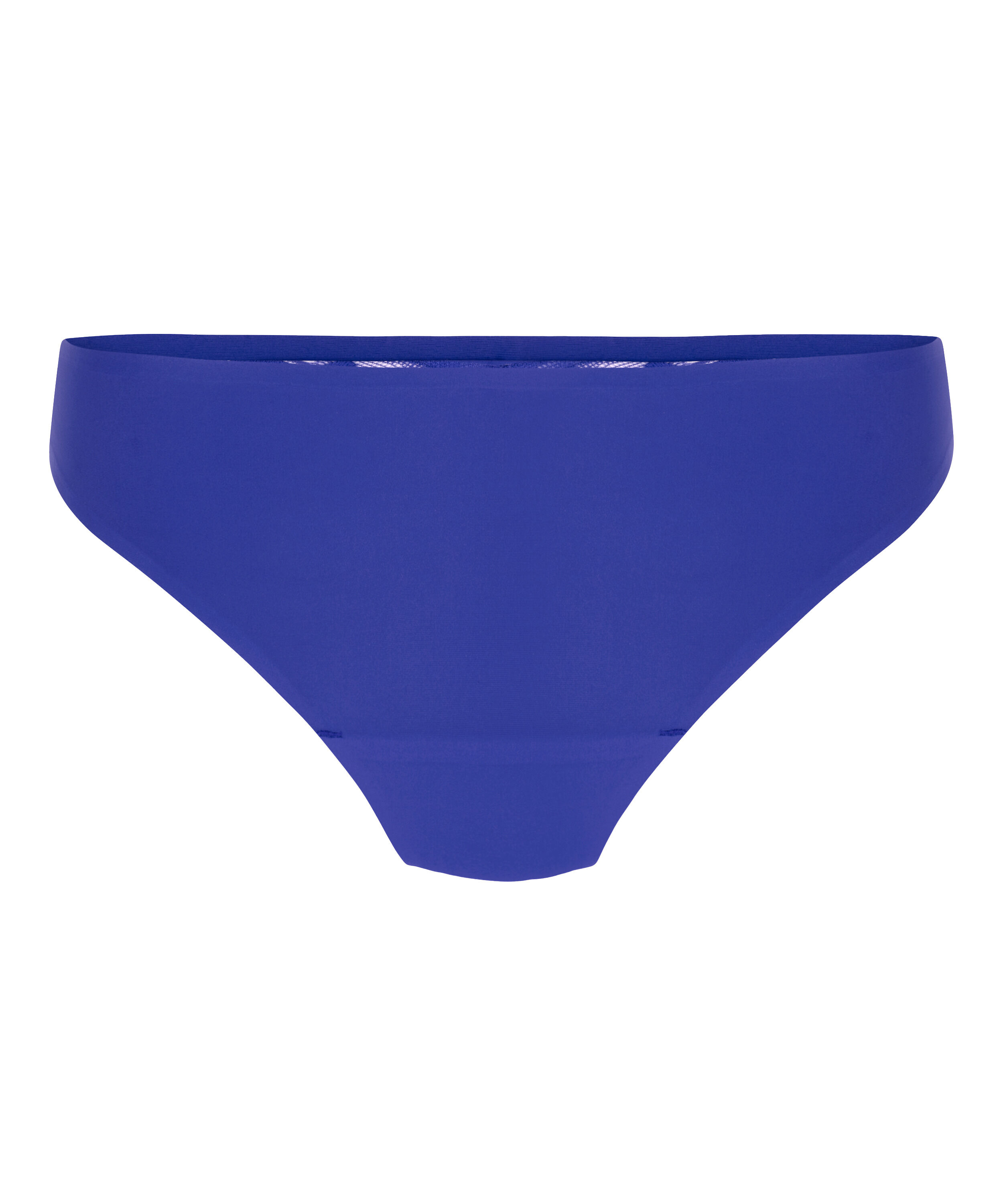 Lace Back Invisible Thong, Blue