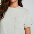 Rib Short-Sleeved Top, Green
