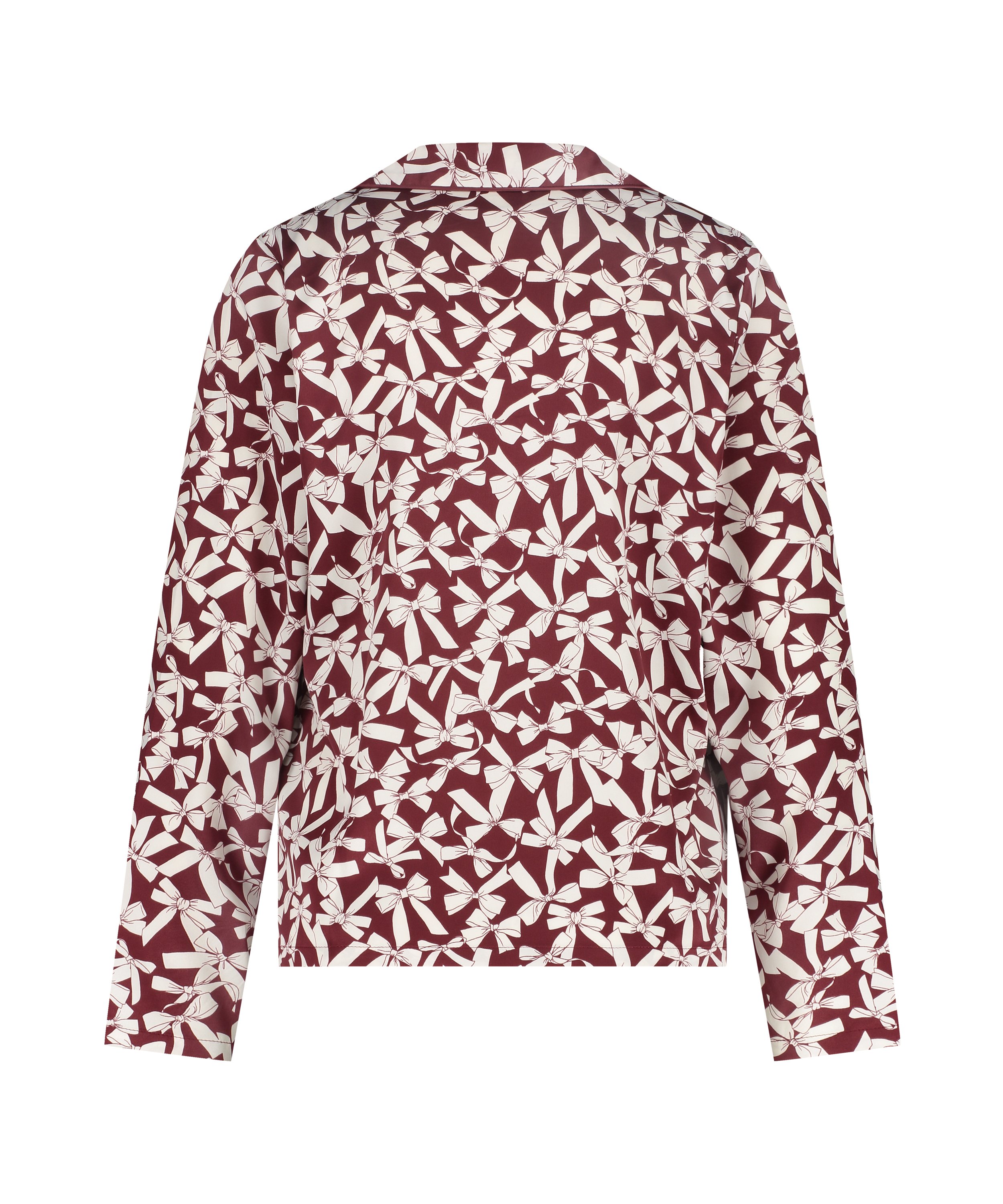 Satin Long-Sleeved Jacket, Red, main