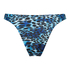 Leo high-cut bikini bottoms, Blue