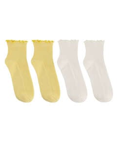 2 pairs of socks, Yellow
