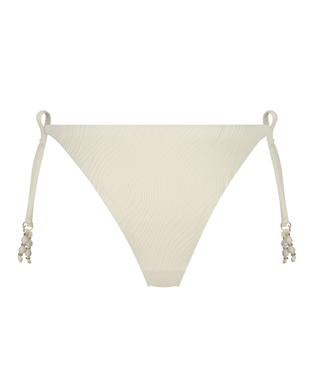 Cozumel High-Leg Bikini Bottoms, White