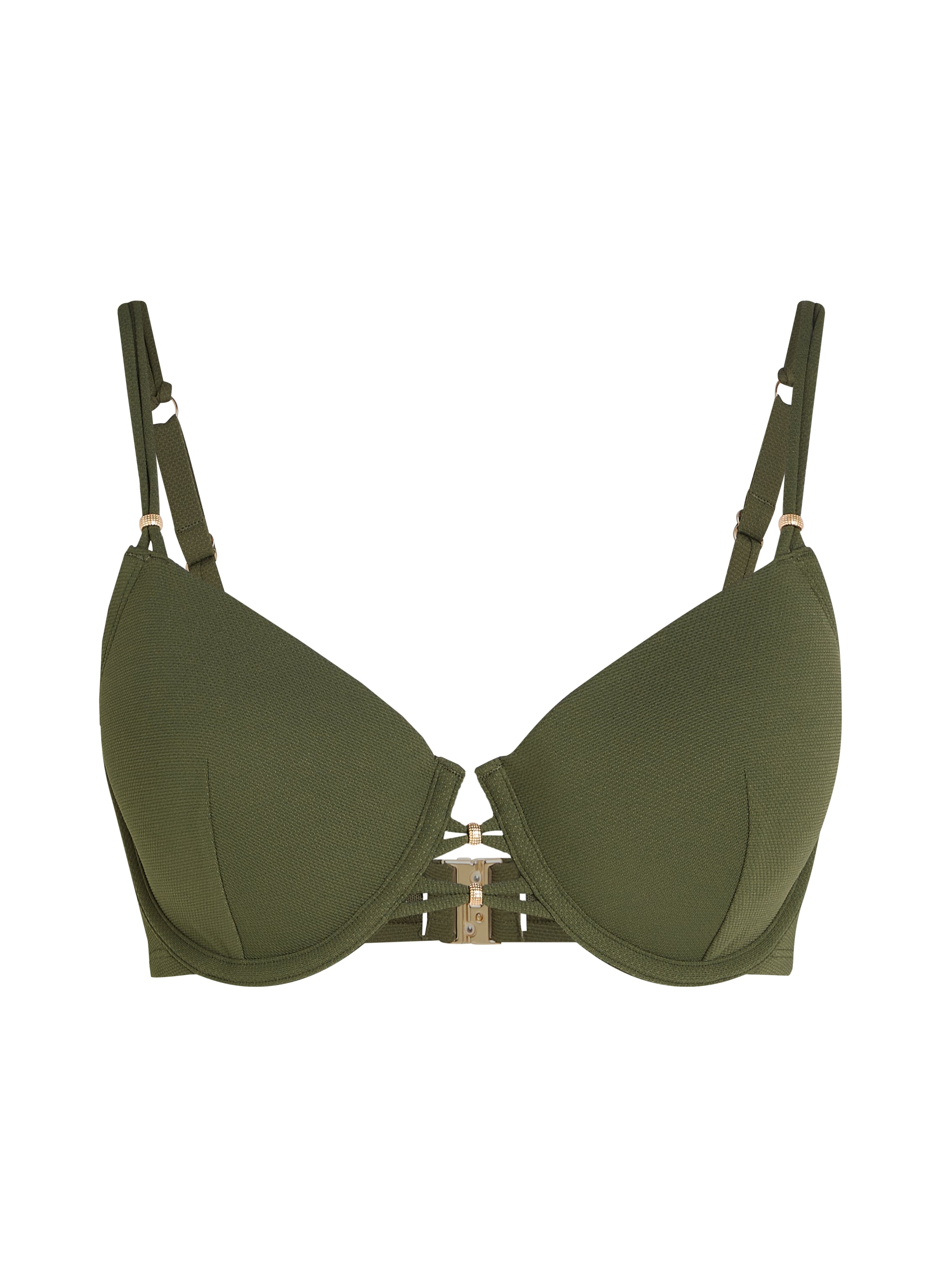 Holbox Bikini Top, Green, main
