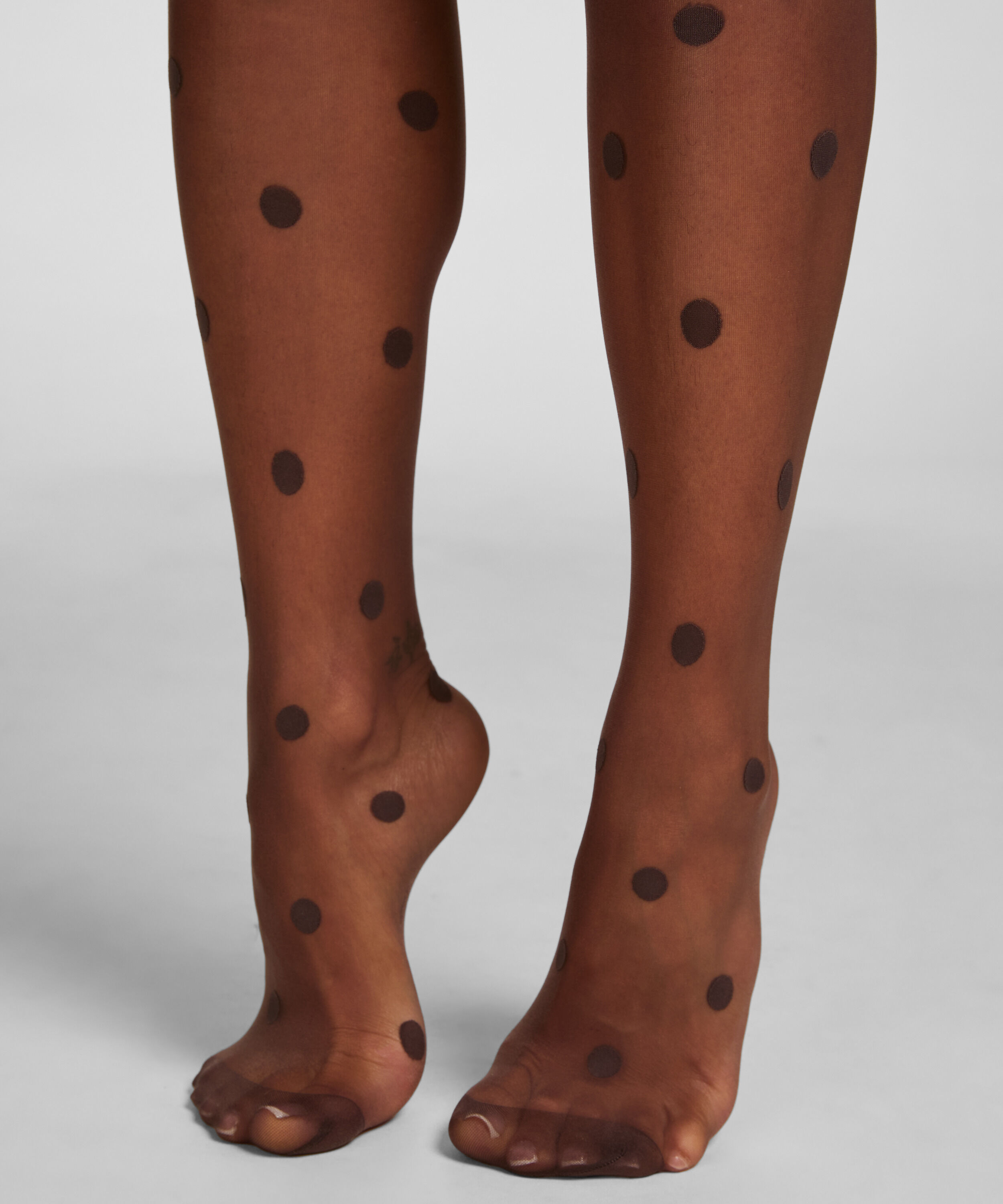 Tights 15 Denier Dots, Brown
