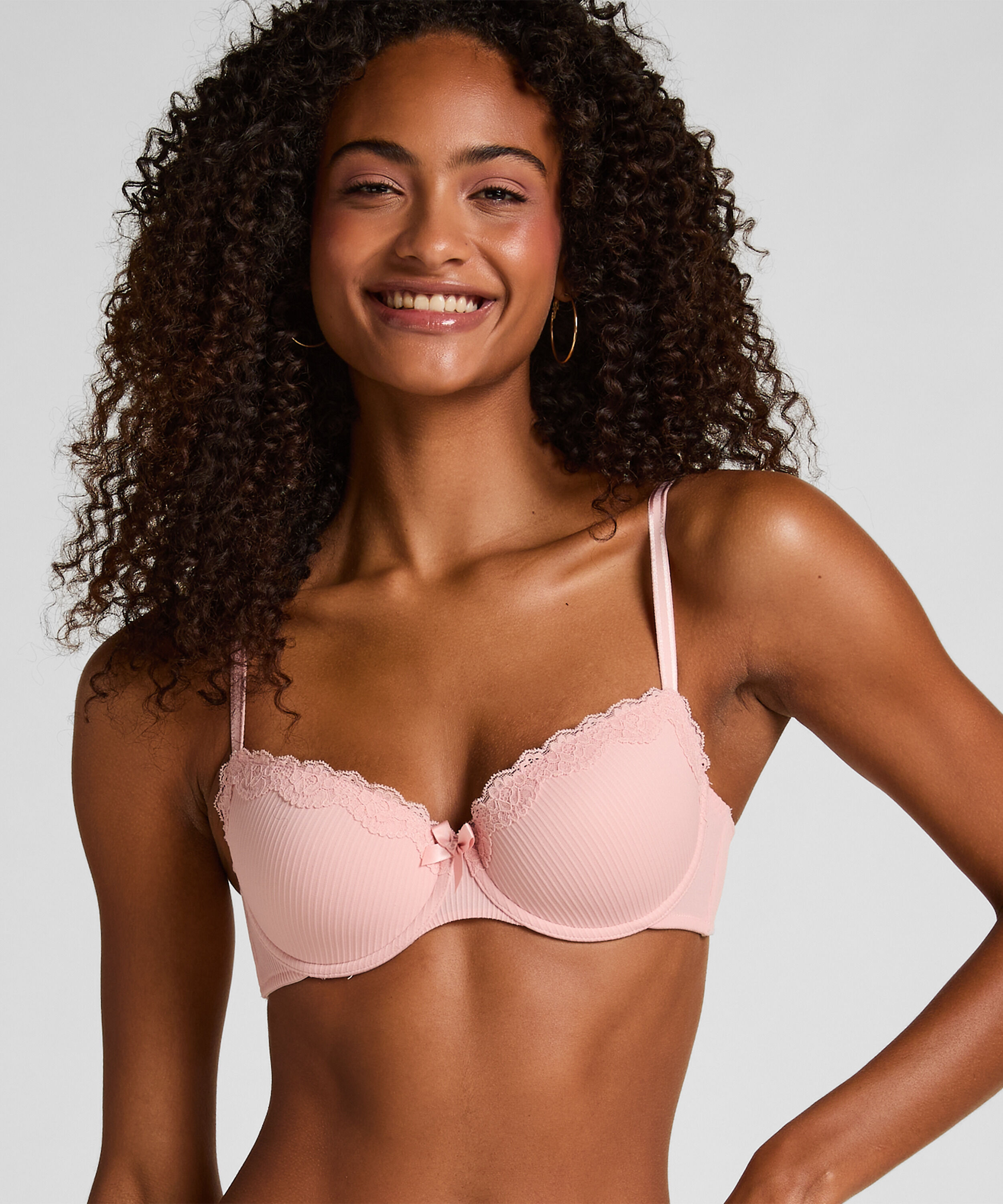 Lola Padded Underwired Bra, Pink