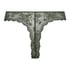 Lace Back Invisible Thong, Green