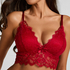 Marianna Triangle Bralette, Red