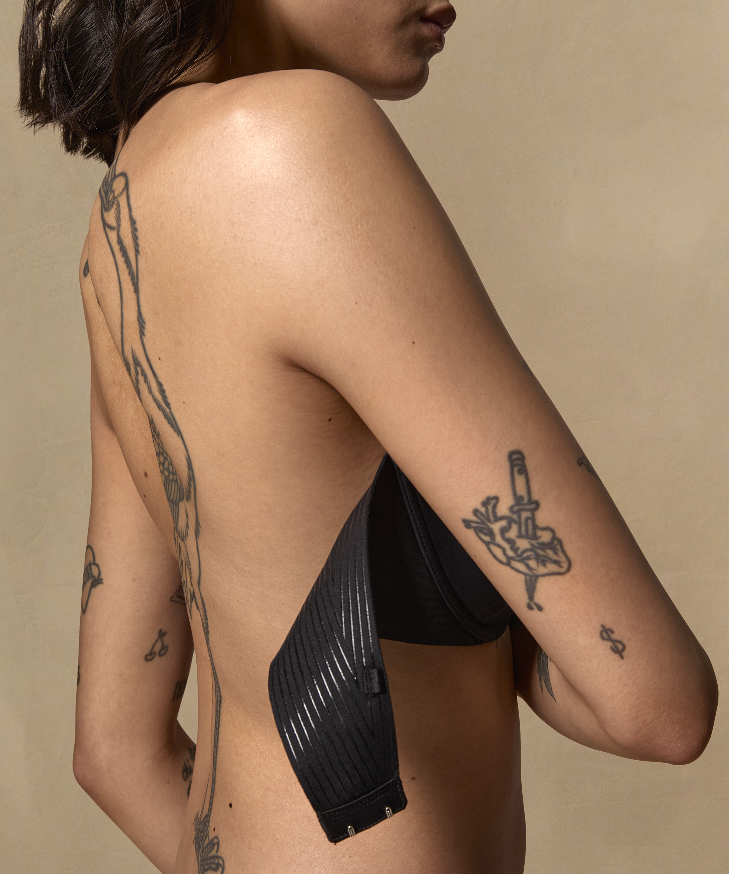 Jane Padded Strapless Underwired Bra, Black, main