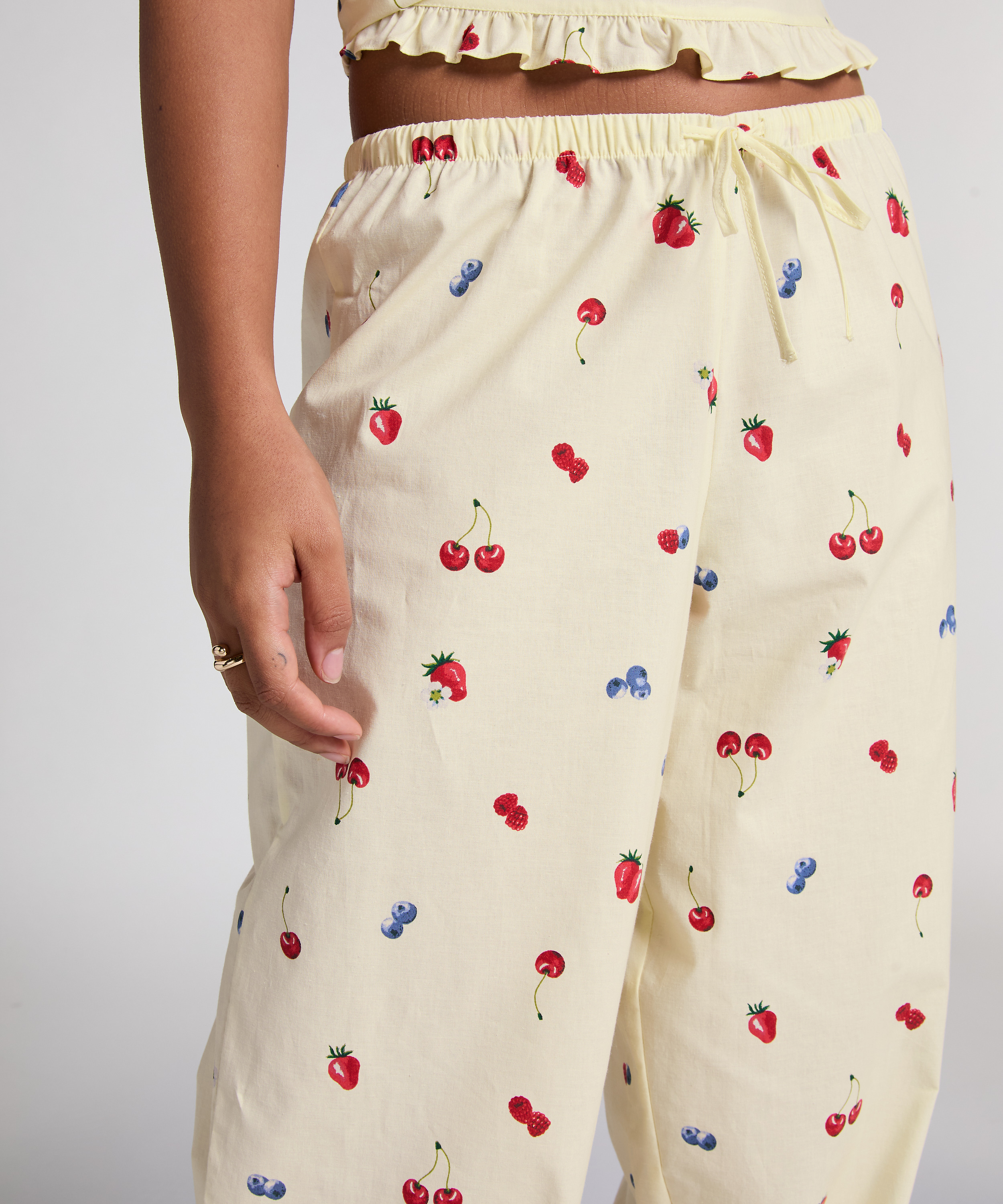 Woven Pants, Yellow, main