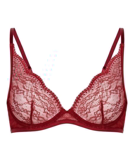 Isabelle Non-Padded Underwired Bra, Red