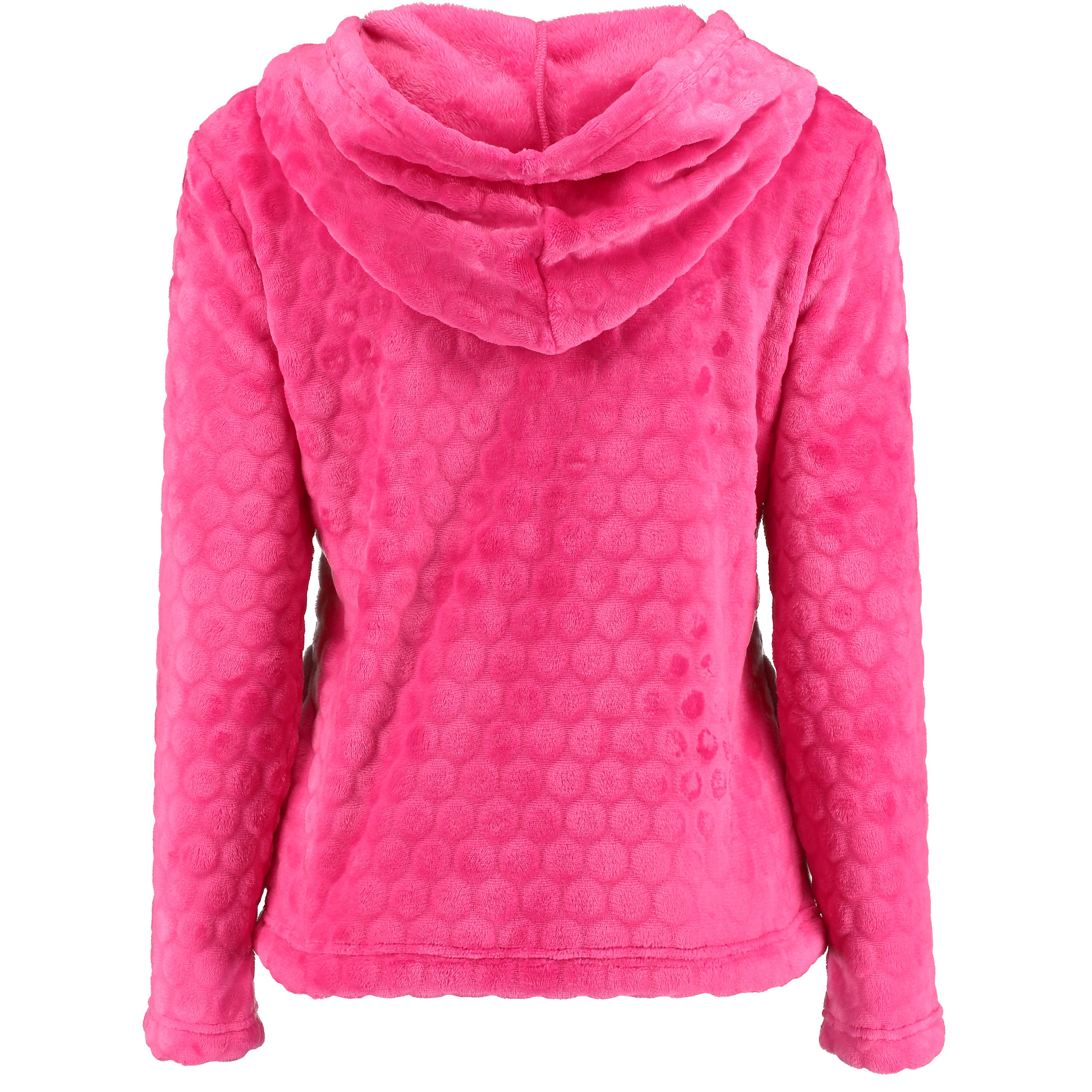 Jacket Bunny cardigown fleece, Pink, main