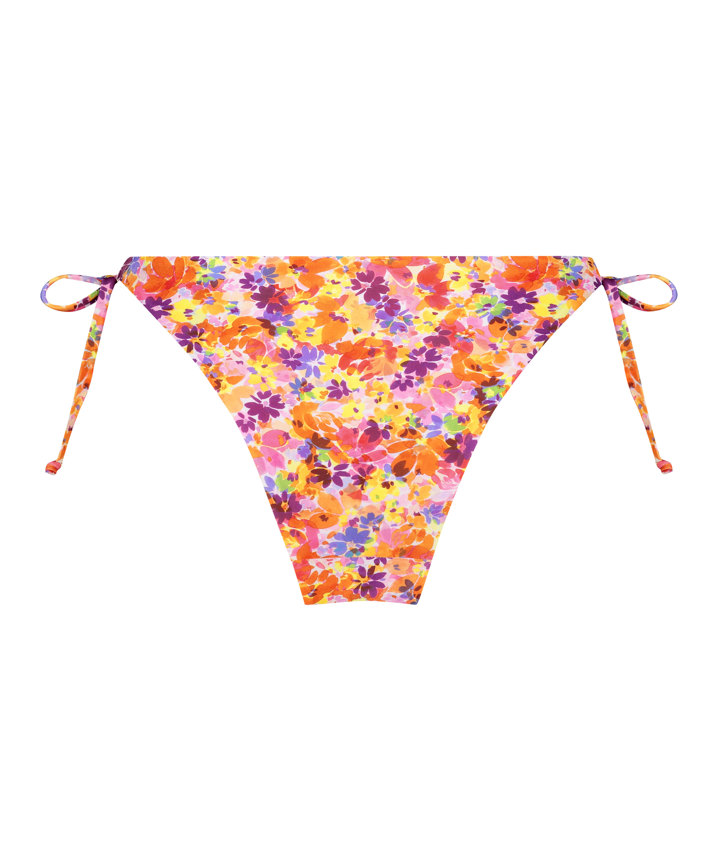 Tiki High-Leg Bikini Bottoms, Orange, main