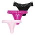 3 Pack Thong, Pink