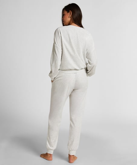 Velours Jogger, Gray